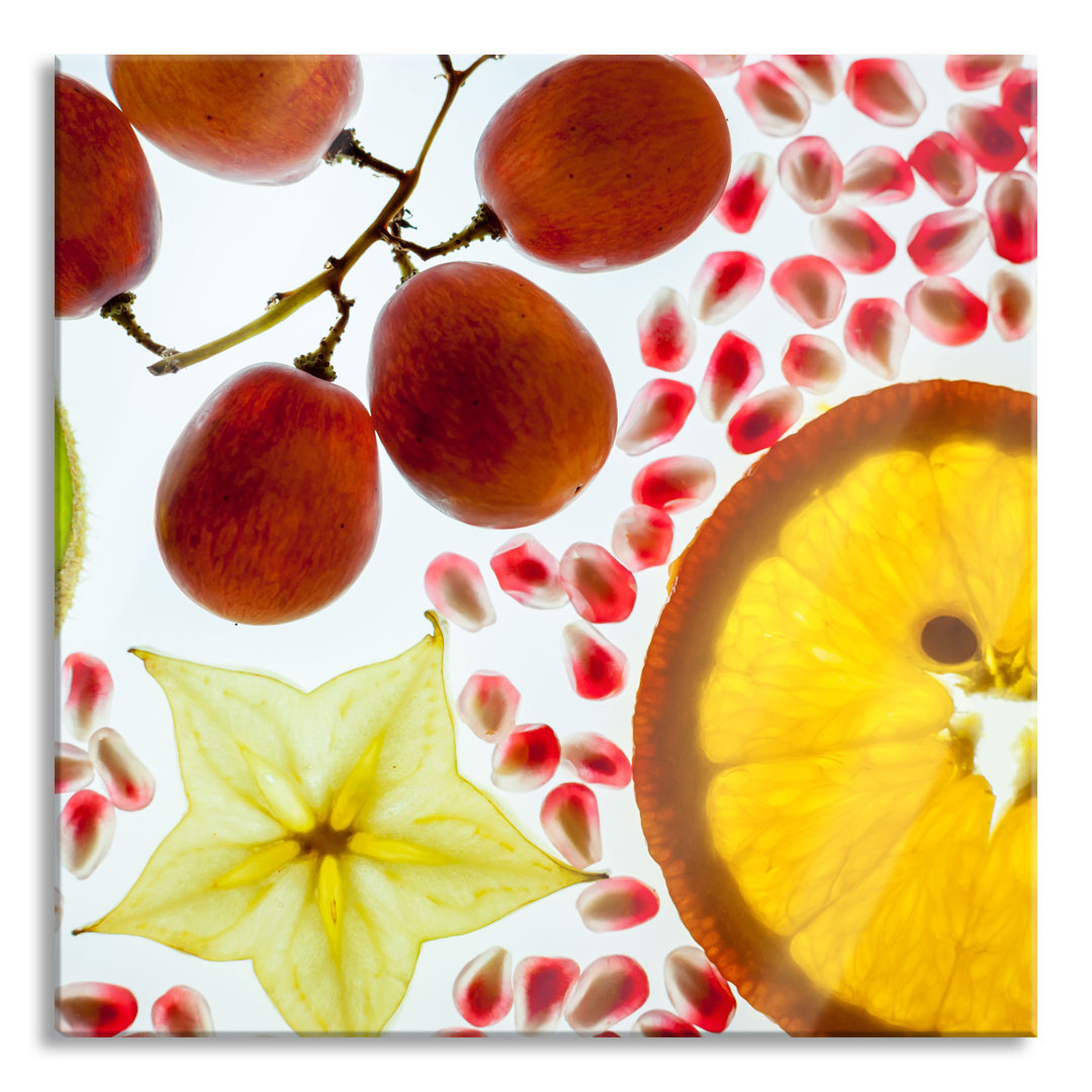 Ungerahmtes Foto auf Glas "Fruit Dream with Star Fruit"