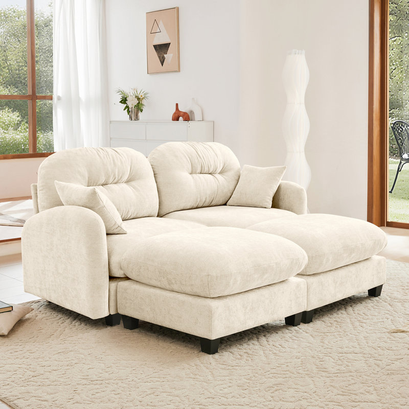 Canapé modulaire modulaire avec tissu chenille de qualité supérieure et conception ergonomique pour des sièges flexibles et confortables
