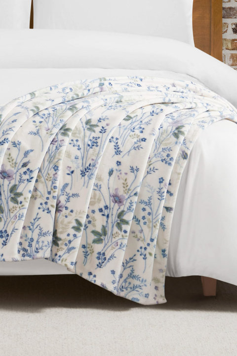 Wild Flower Throw Blanket