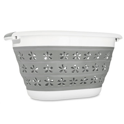 Plastic Laundry Basket with Handles