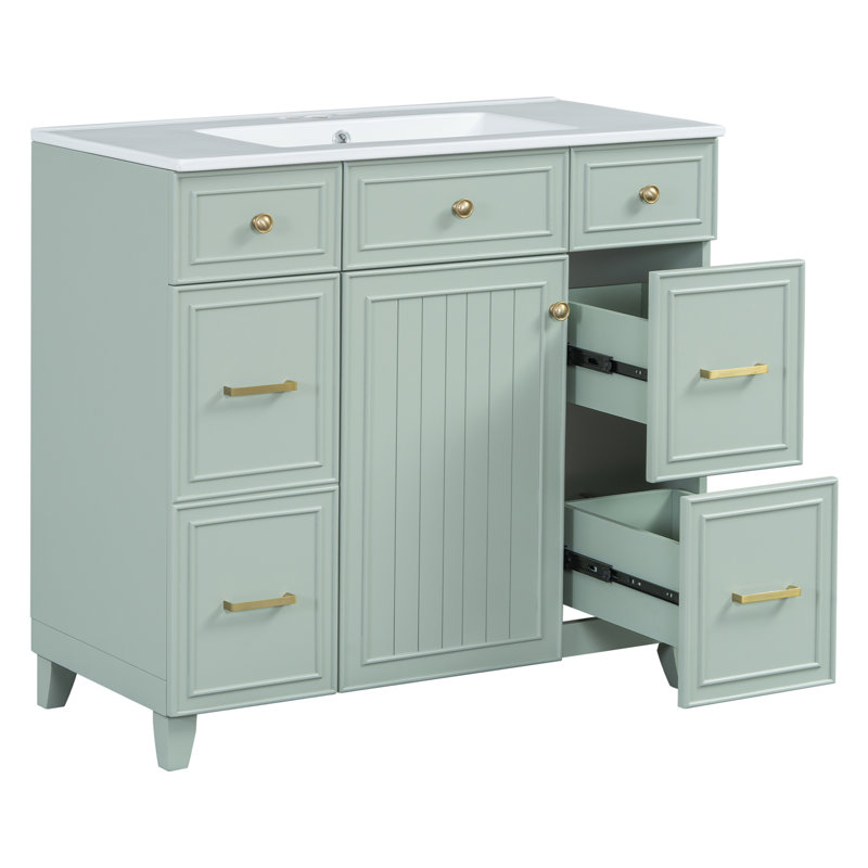 Meuble-lavabo 36 po avec lavabo en céramique