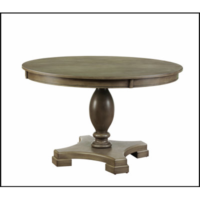 Table de salle à manger en chêne gris Waylon au design spacieux et robuste