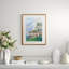 One-of-a-Kind Original 'House on the Hill' by Nancy Alimansky - Unframed Painting on Paper