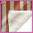 Orange White Vertical Stripes Blankets-123584746