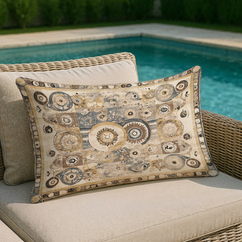 Energetic Streak Indoor And Outdoor Pillow, Rectangle 20"H x 14"W
