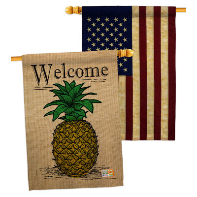 Drapeau de maison en polyester à 2 côtés 40 x 28 po Home Decor