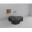  Table basse cylindrique hexagonale 35 po noire et dorée - Bois moderne-130080713