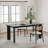 33.5"W×30"H Wood Dining Table Kitchen Table with 4 Legs-39408986-39408985