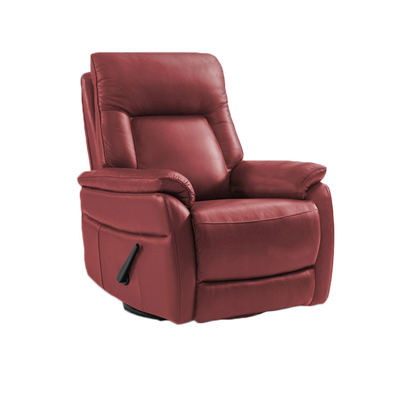 Fauteuil inclinable rotatif 360, Similicuir rouge foncé