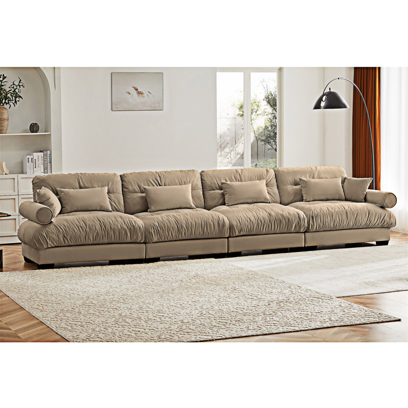 Upholstered Modular Sectional Sofa Couch