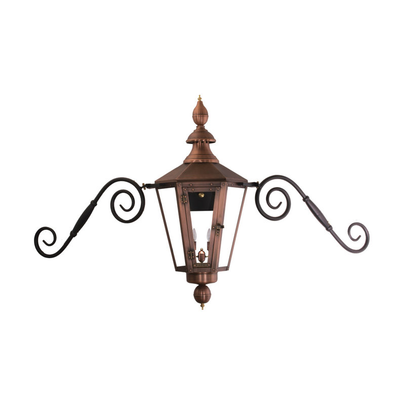 Vicksburg Outdoor Wall Lantern, 17" H x 16" W x 16" D