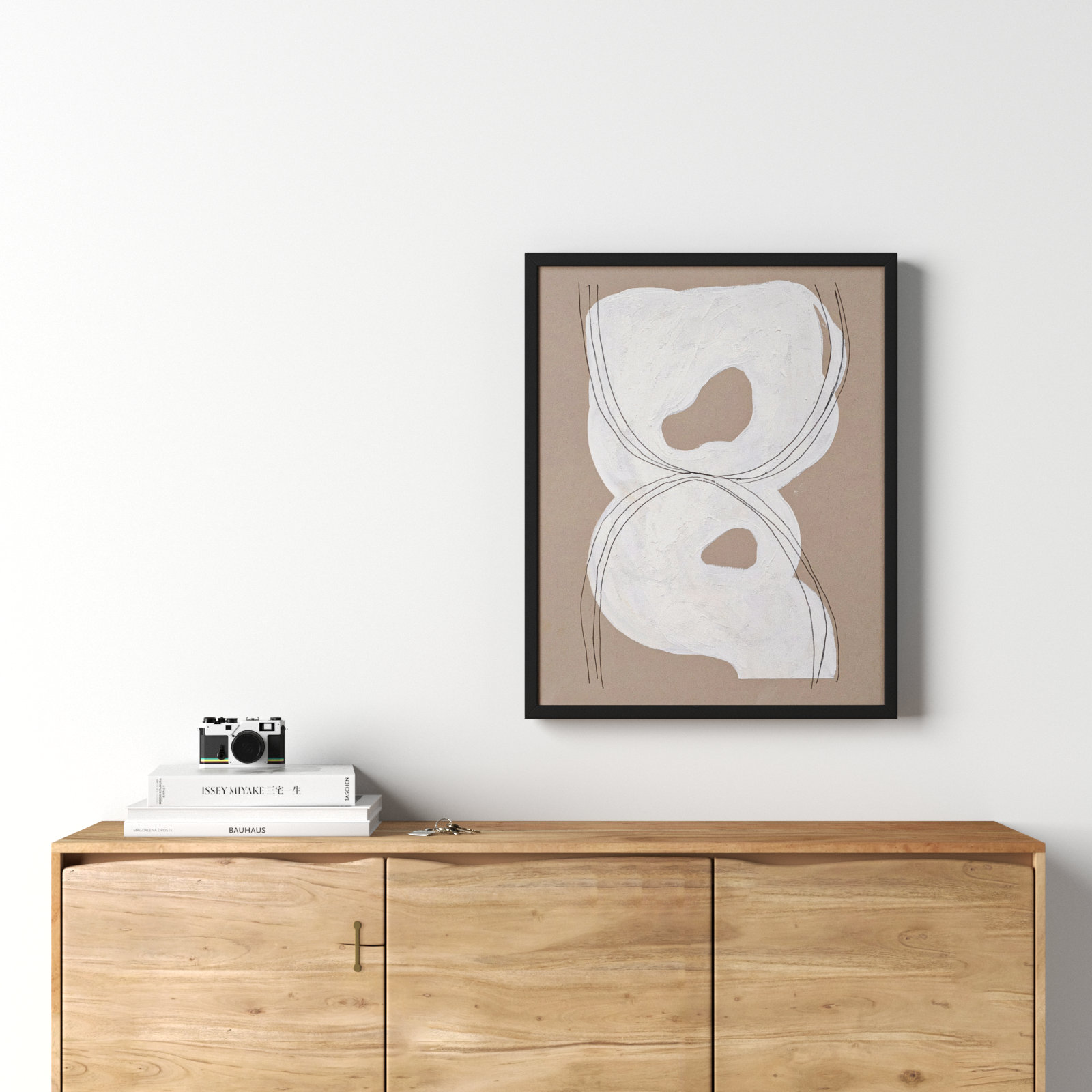 Free Form 1 by Andrea Stokes, Black, 30" H x 24" W x 1.25" D