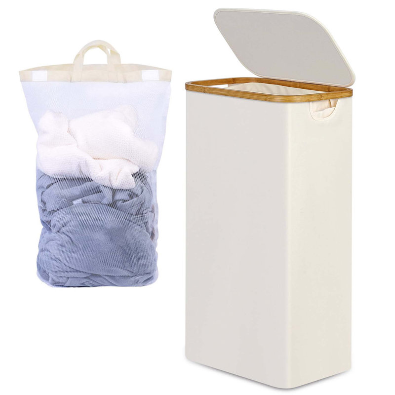 Bhargava Laundry Hamper with Handles, Beige, 70 x 44 x 25