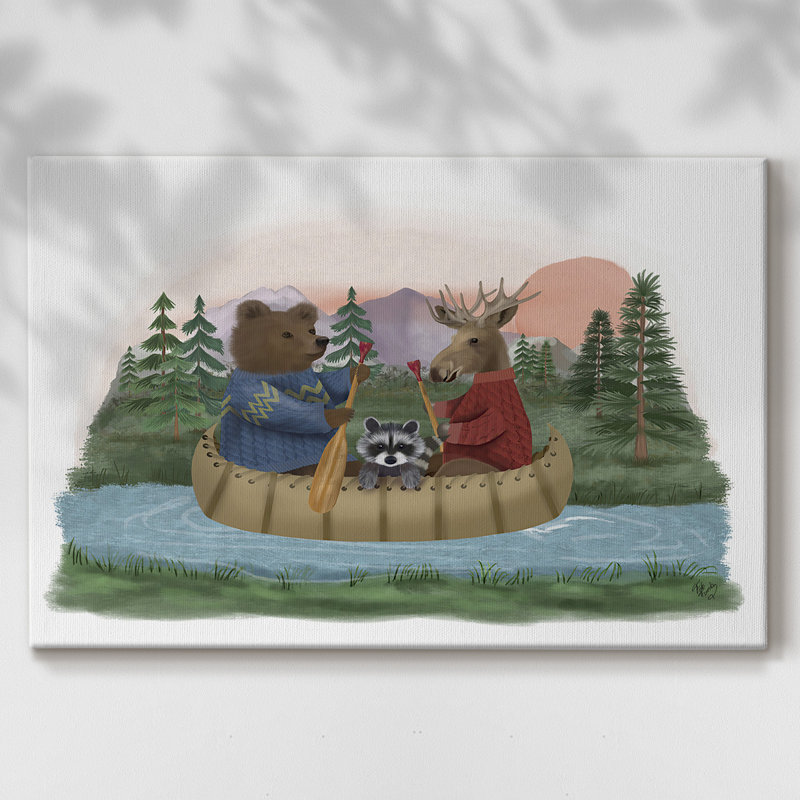 River River - Toile tendue avec châssis, H 12 po x l 18 po