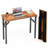 Small Computer Desk Folding Table - 35.8" Foldable Office Desk, No Assembly, Perfect For Small Spaces In Bedroom, Dorm, Or Apartment, Portable Mini Desk Or Study Table With Compact Design, Brown