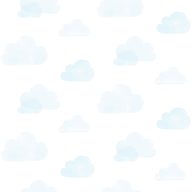 Rouleau de papier peint L 33 pi x l 20,9 po, Bleu