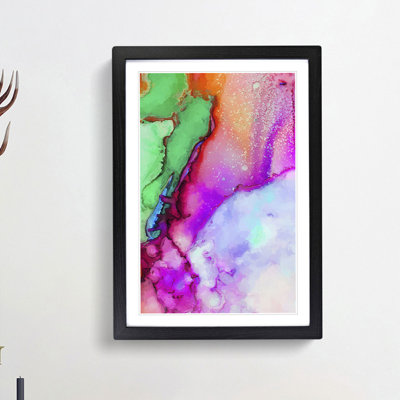 Ink Bliss in Abstract - Framed Print