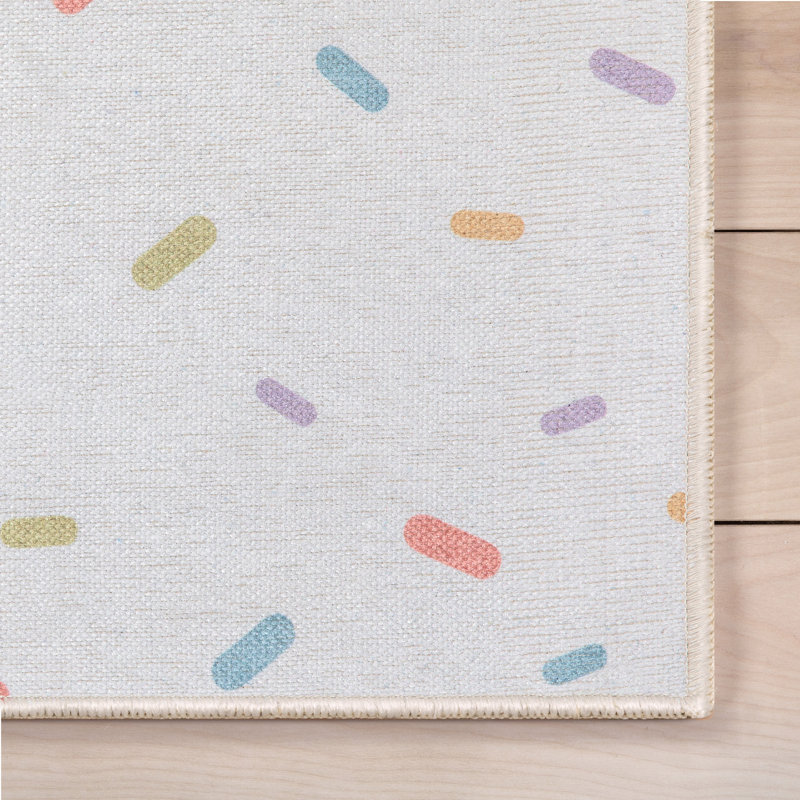 Kehr Kids Rugs Sprinkles Modern Multi Color Area Rug, Rectangle 6' x 9'