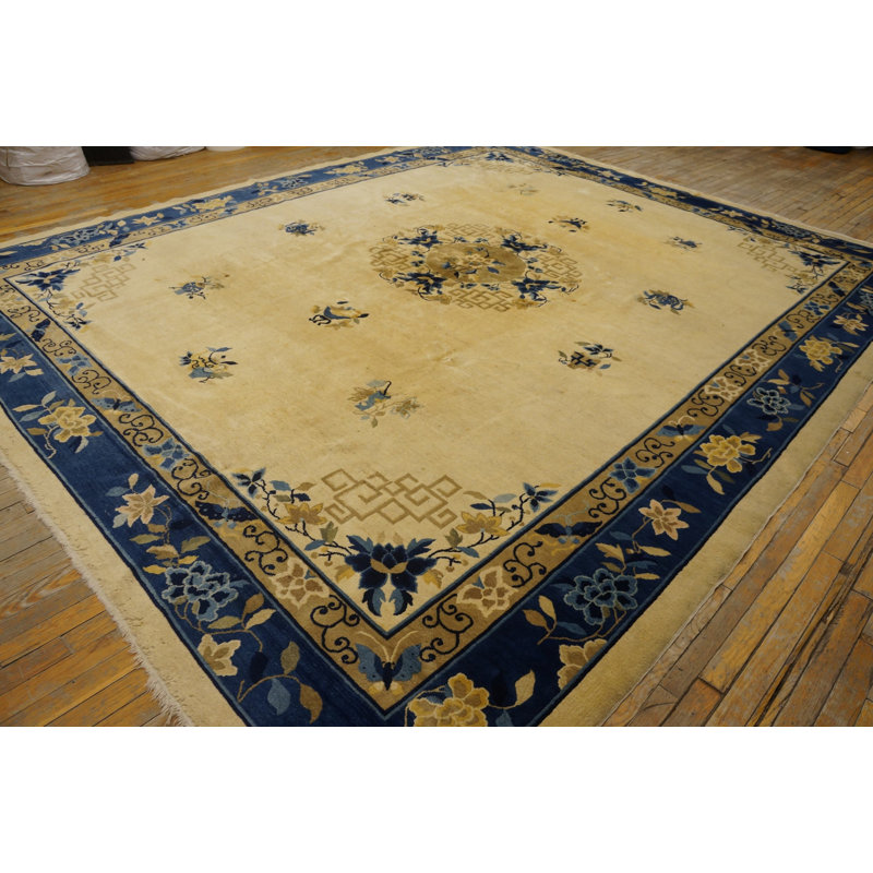 Hand Knotted Wool Area Rug
