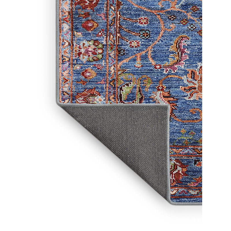 Tapis oriental bleu Garrin, Rectangle 5 pi x 8 pi