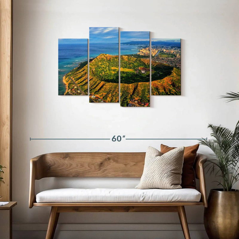 Keesha Diamond Head In Hawaii, 27" H x 43" W
