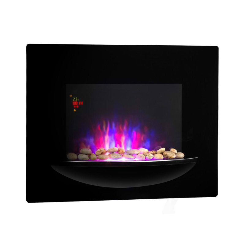 Klarstein 66cm W Black Electric Fireplace