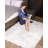 Haja Fluffy Faux Sheepskin Fur Shag Area Rug in White-1128975840