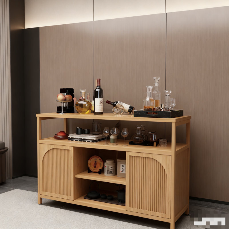 Buffet en bambou, naturel