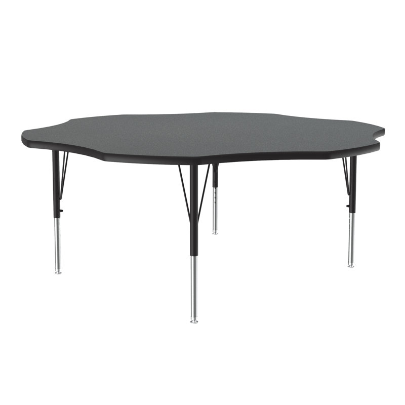 Laminate Adjustable Rectangle 6 Students Activity Table, Montana Granite