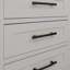 Poignée barre Heritage Swell - Poignée d'armoire centrale à centre 5-1 / 16 po - Noir mat - Quincaillerie transitionnelle pour tiroirs et armoires-116616492-116500366