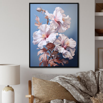 " Soft Pink Hibiscus Bloom Bouquet "