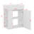 Modern Floating Bathroom Vanity With Ceramic Basin - Left Side Storage