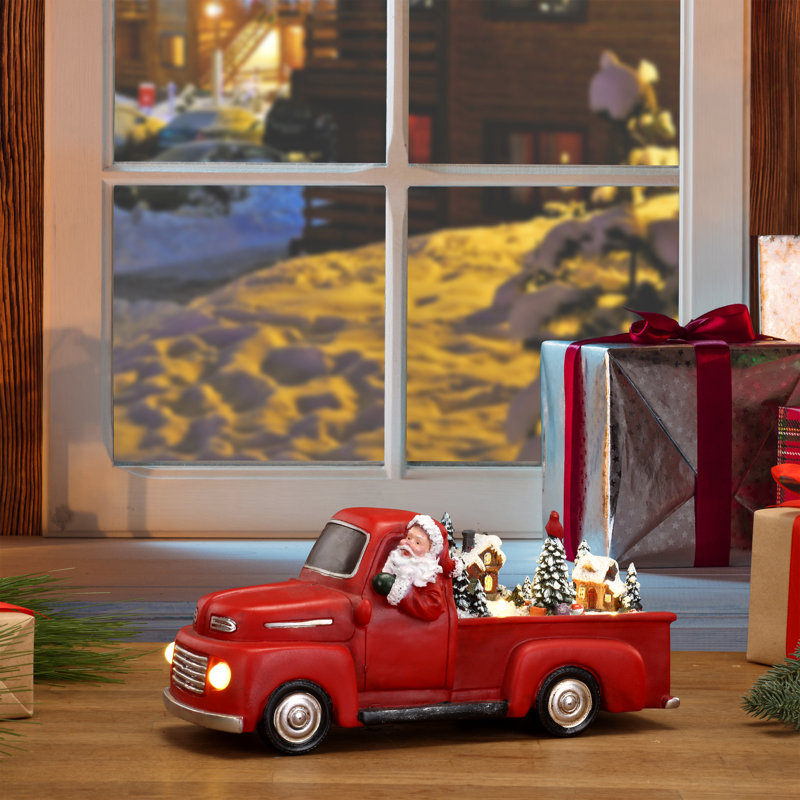 Magie de Noël camion rouge animé