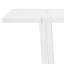 Table autoportante en acrylique transparent à 2 niveaux avec tablettes ouvertes