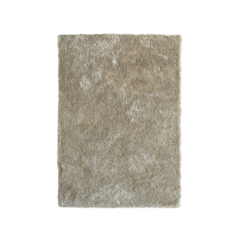 Solid Colour Hand Woven Shag Area Rug, Rectangle 120 x 170cm