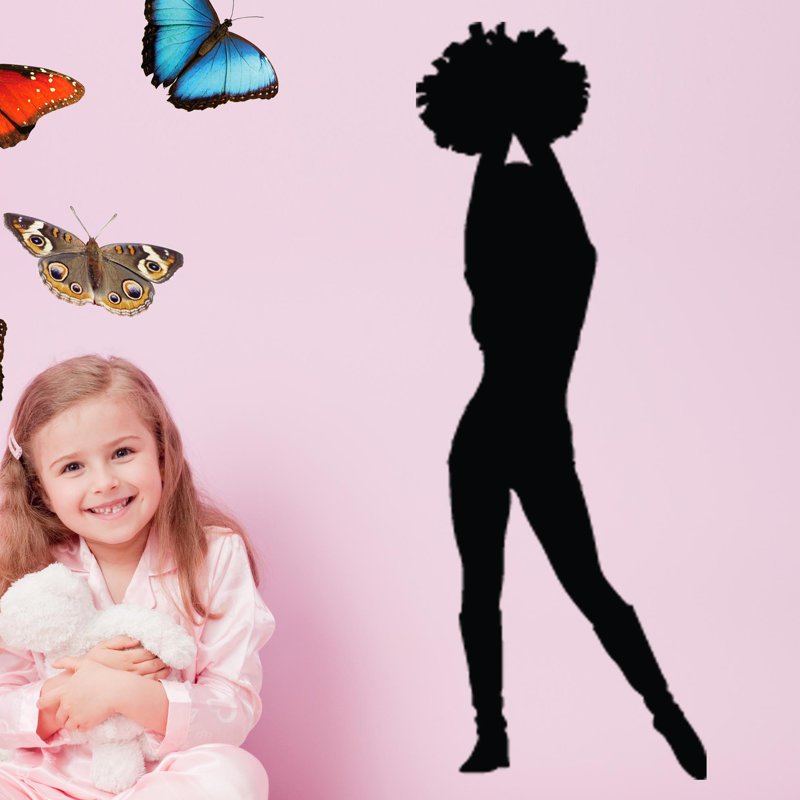 Adhésif décoratif pom-pom Girl I, H 72 po x l 27,5 po