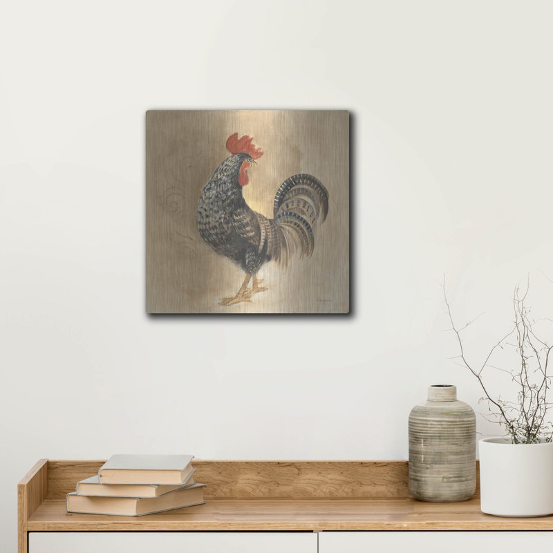 'Farm Friend 2' by Albena Hristova Metal Wall Art, 12" H x 12" W