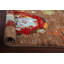 Tapis brun en laine noué à la main de conception unique 2 pi 8 po x 3 pi 10 po