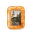 Cadre orange en résine 4X6-123049610