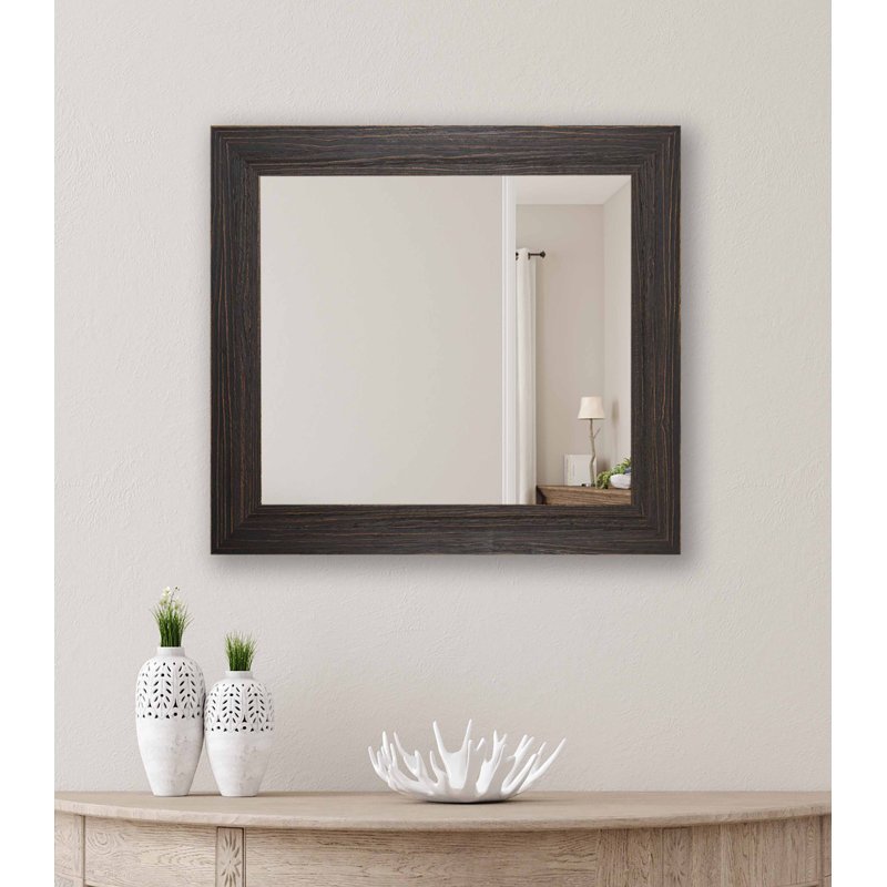 Miroir d'appoint Narely, Expresso, 35,75 po x 35,75 po