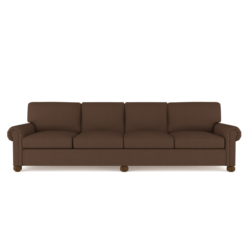 Leroy Sofa, 36" H x 120" W x 49" D, Pumice Velvet 