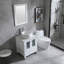 Ensemble de meuble-lavabo simple 24,8 po avec miroir Malti-1168368360