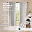  100% Blackout Curtains Thermal Linen Look Ready Made 46x72 in Natural White