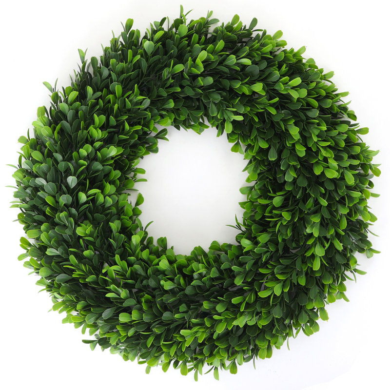 Couronne de verdure de porte d'entrée, H 3 po x l 19 po x P 19 po, 1 pcs