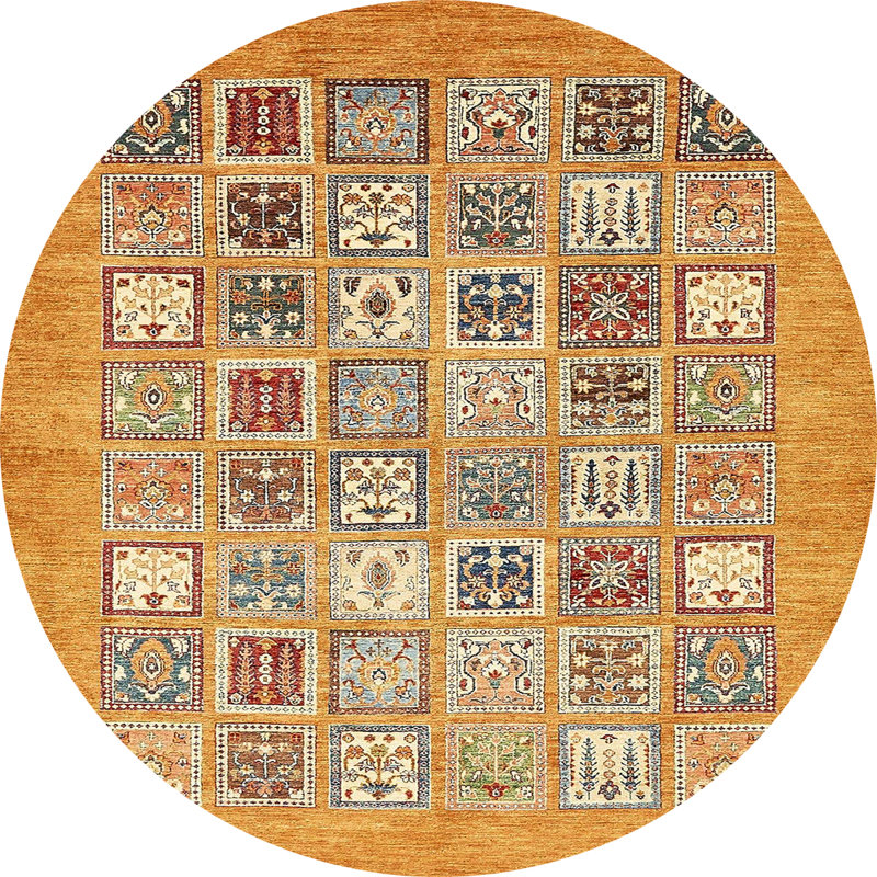 Abstract Indoor Rug, Round 3'