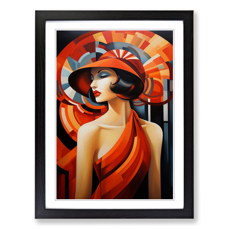 Single Picture Frame Print on Wood, Black Framed, 34cm H x 25cm W