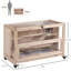Grande enceinte en bois pour hamster avec couvercle à charnière verrouillable - Le plateau inférieur amovible de votre animal de compagnie simplifie les tâches de nettoyage