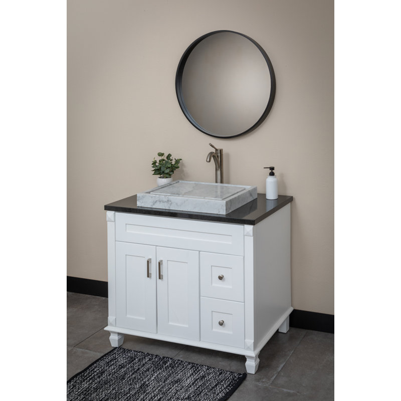 Eden Bath Infinity 16 " Stone Rectangular Bathroom Sink