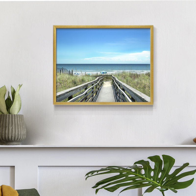 Carolina Coast -Framed Print - Restickable