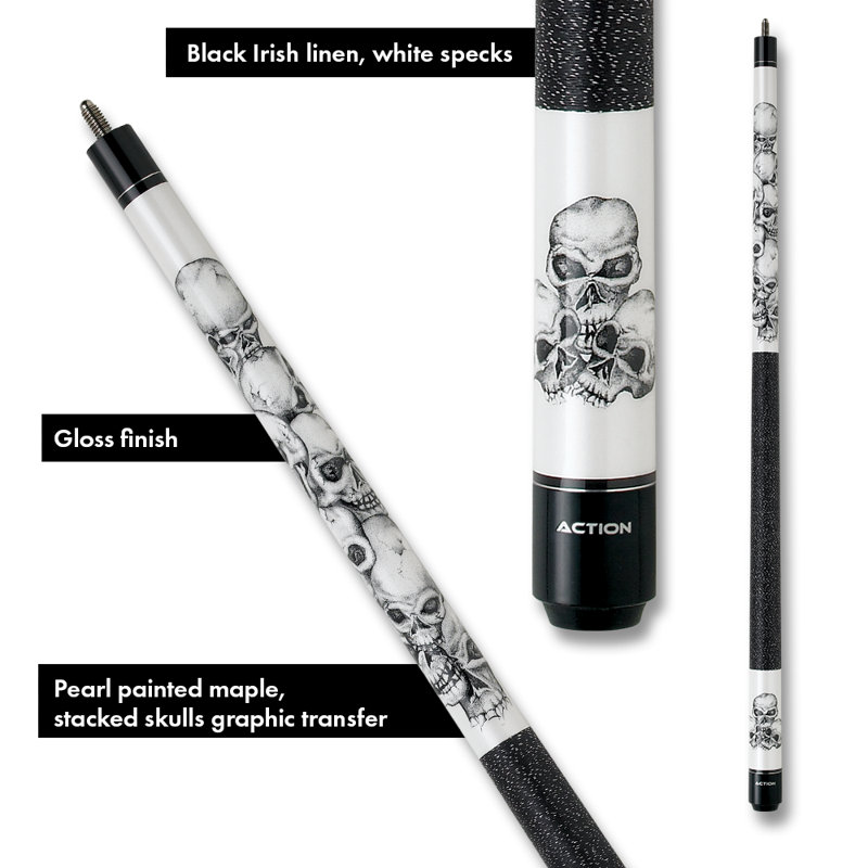 Action Adventure Skulls Pool Cue, 21 oz.
